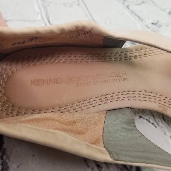 Kennel & Schmenger blush pink silver beaded open toe thong flats - Picture 12 of 14